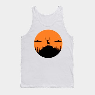 Women Funny sunset summer Tank Top